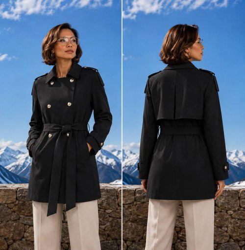 Тренч ICON (Black, модель DSW-26-TRE-0007) в розницу
