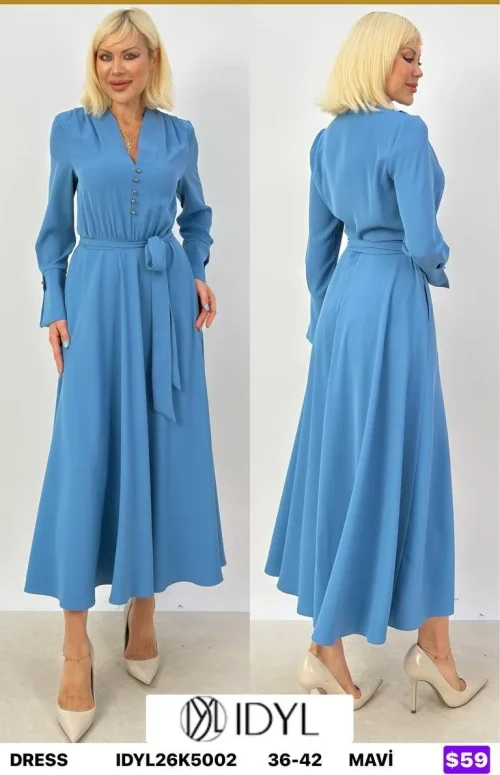 Платье IDYL (Blue, модель IDYL26K5002) оптом