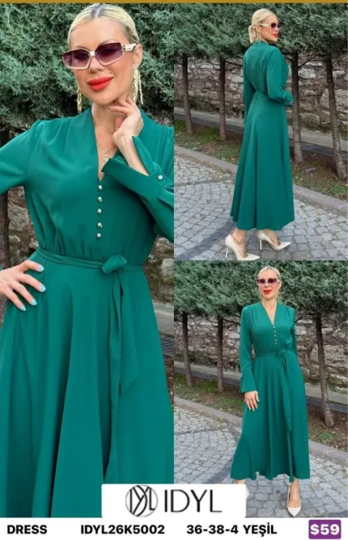Платье IDYL (Green, модель IDYL26K5002) оптом