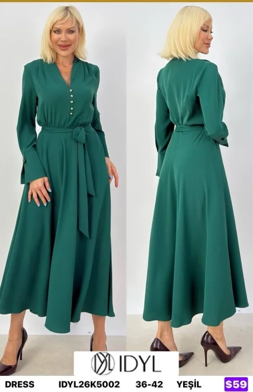 Платье IDYL (Green, модель IDYL26K5002) оптом