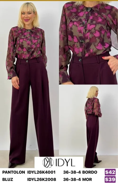 Блузка IDYL (Purple, модель IDYL26K2008) оптом