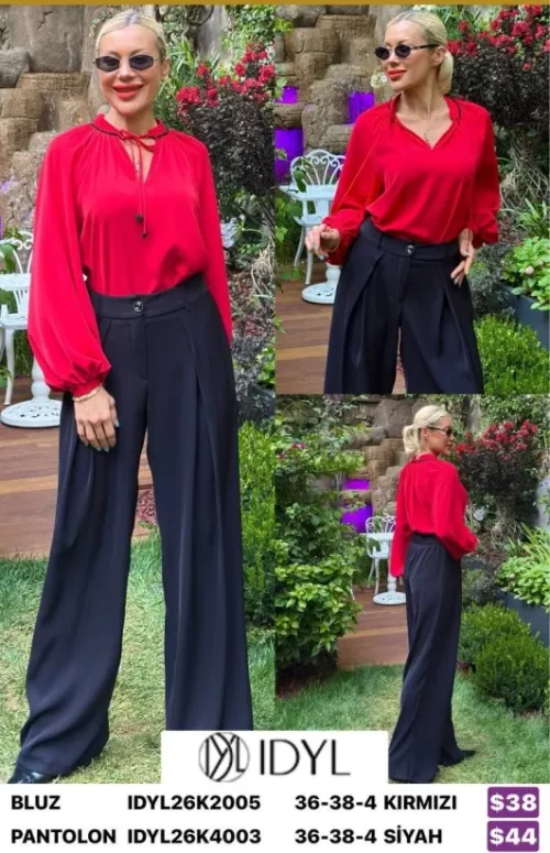 Блузка IDYL (Red, модель IDYL26K2005) оптом