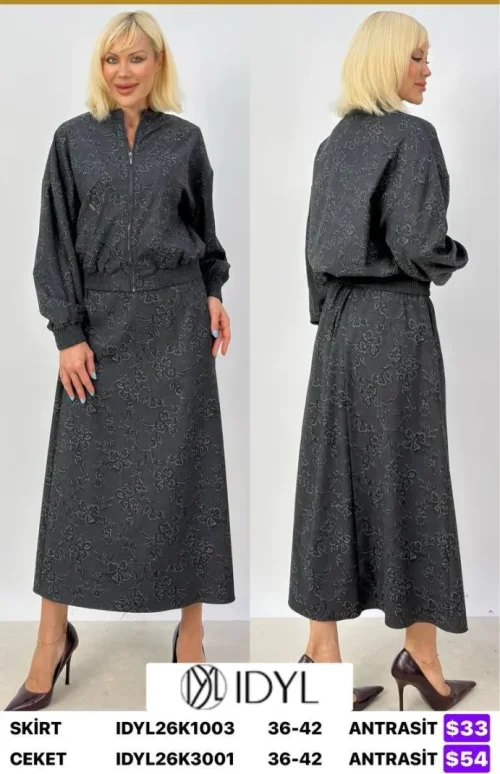 Жакет IDYL (Dark gray, модель IDYL26K3001) оптом