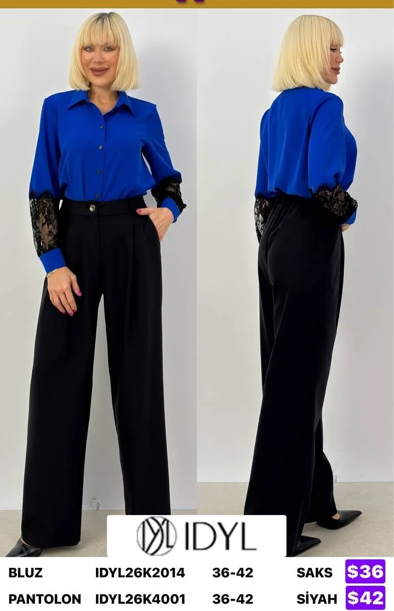 Блузка IDYL (Blue, модель IDYL26K2014) оптом