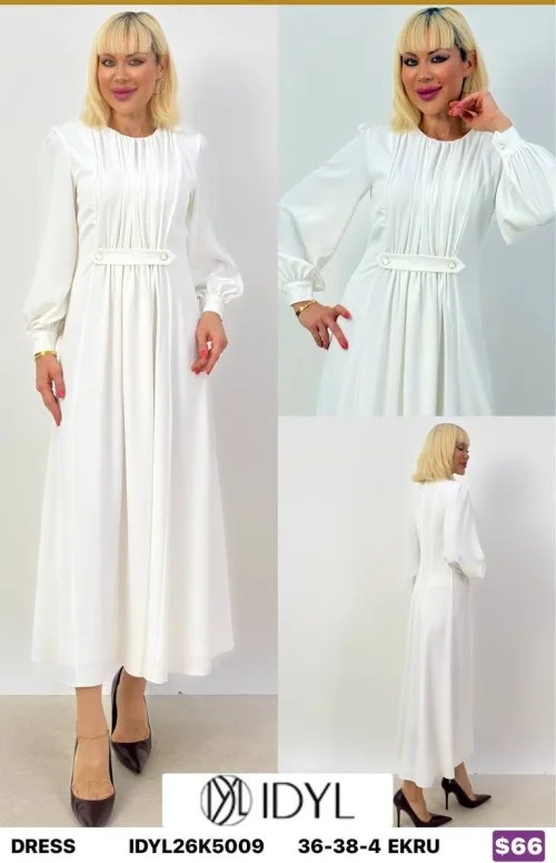 Платье IDYL (Cream, модель IDYL26K5009) оптом