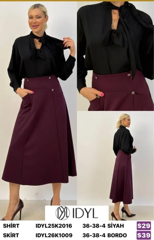 Рубашка IDYL (Black, модель IDYL25K2016) оптом