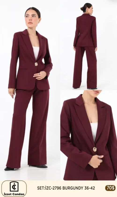 Костюмы и комплекты IZZET CANDAN (Burgundy, модель IZC-2796) оптом