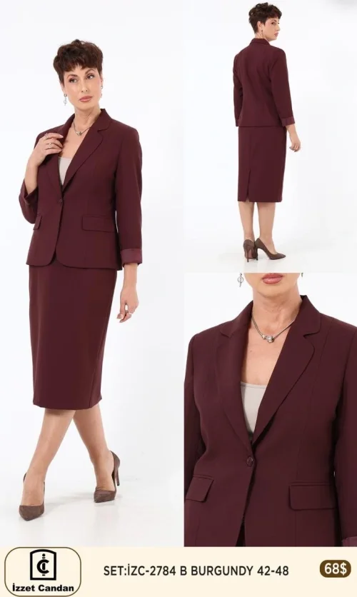 Костюмы и комплекты IZZET CANDAN (Burgundy, модель 2784) оптом