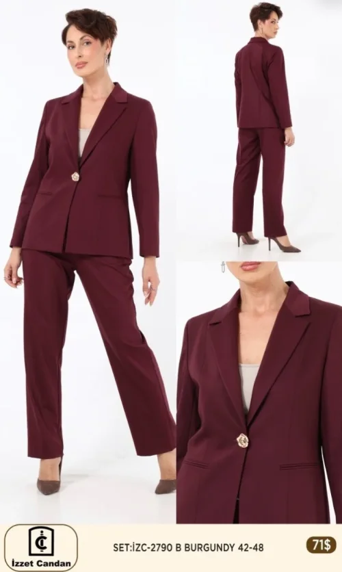 Костюмы и комплекты IZZET CANDAN (Burgundy, модель IZC-2790) оптом