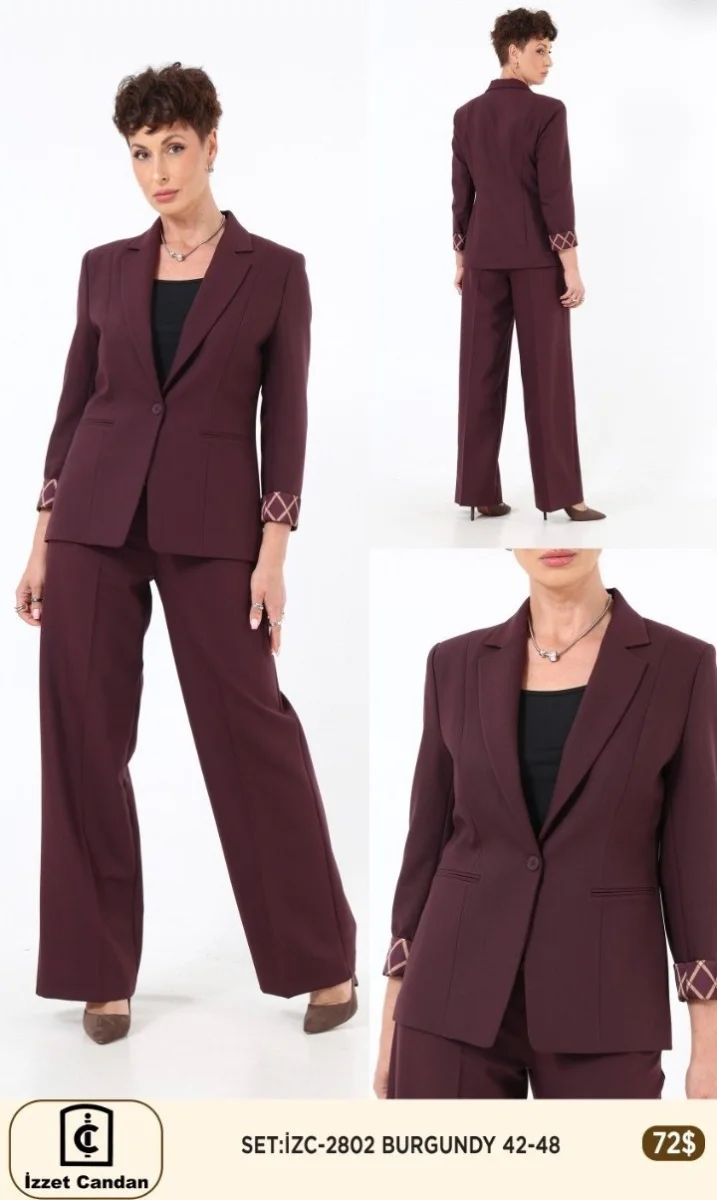 Костюмы и комплекты IZZET CANDAN (Burgundy, модель IZC-2802) оптом
