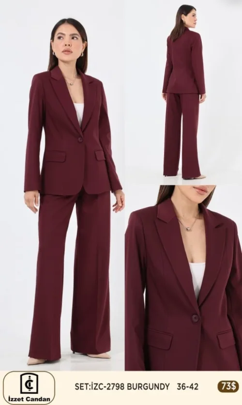 Костюмы и комплекты IZZET CANDAN (Burgundy, модель IZC-2798) оптом