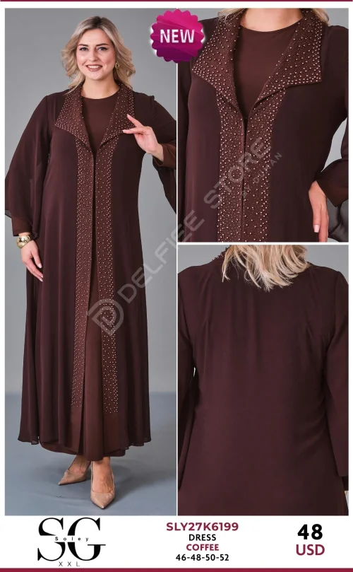 Платье JARRIVEE (Brown, модель SLY27K6199) оптом