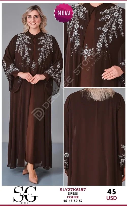 Платье JARRIVEE (Brown, модель SLY27K6187) оптом