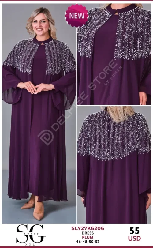 Платье JARRIVEE (Purple, модель SLY27K6206) оптом