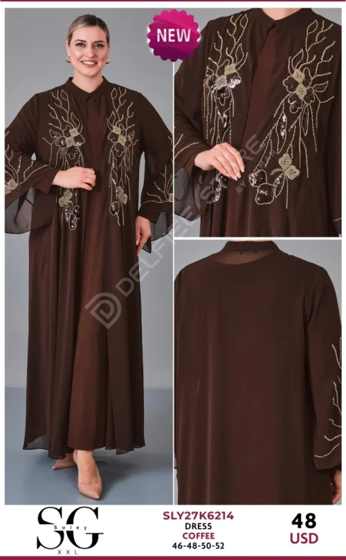 Платье JARRIVEE (Brown, модель SLY27K6214) оптом