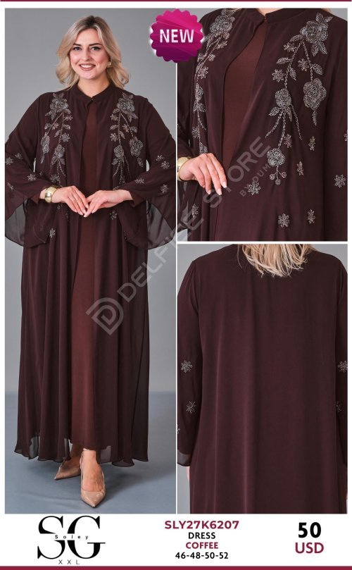 Платье JARRIVEE (Brown, модель SLY27K6207) оптом