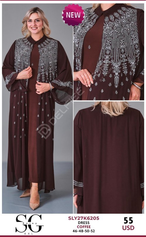 Платье JARRIVEE (Brown, модель SLY27K6205) оптом
