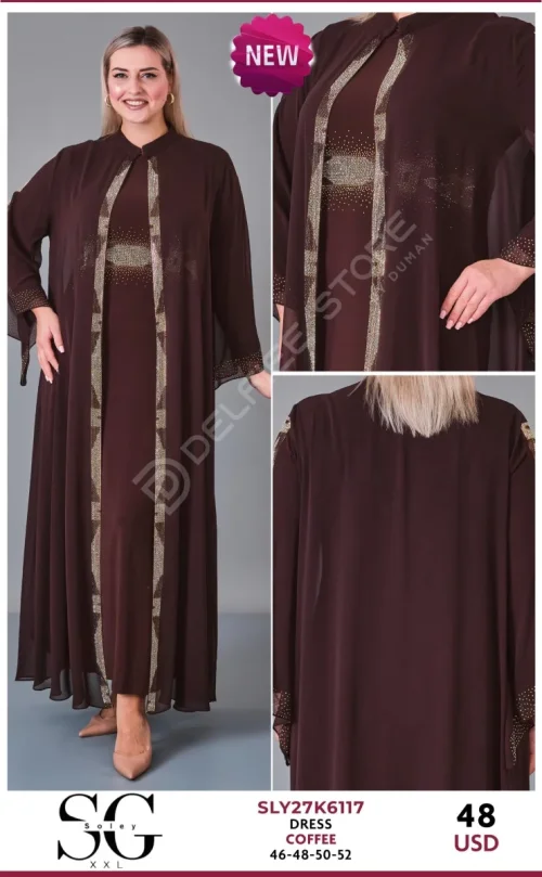 Платье JARRIVEE (Brown, модель SLY27K6117) оптом