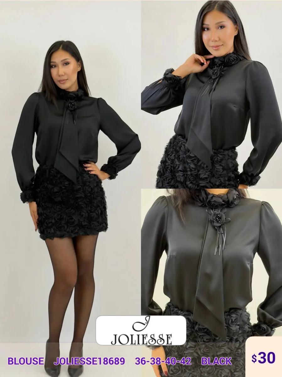 Блузка JOLIESSE (Black, модель JOLIESSE18689) оптом