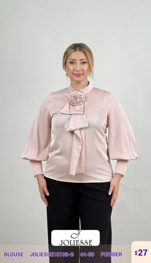 Блузка JOLIESSE (Розовый, модель JOLIESSE18109-B) оптом