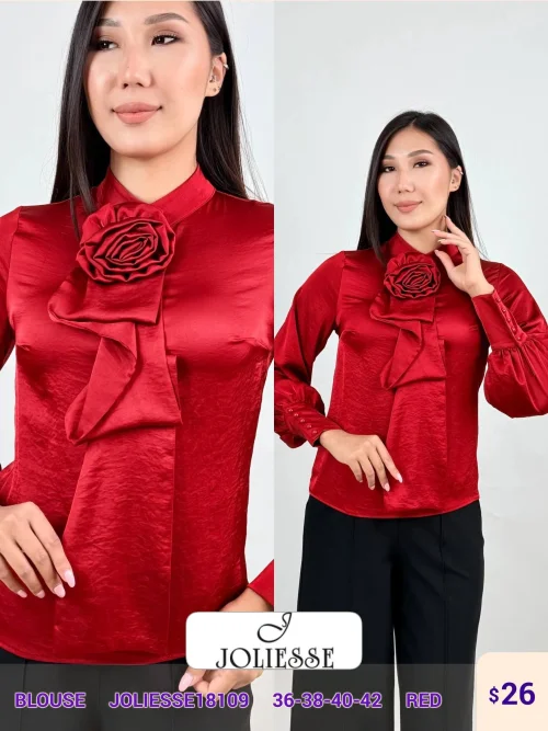 Блузка JOLIESSE (Red, модель JOLIESSE18109) оптом