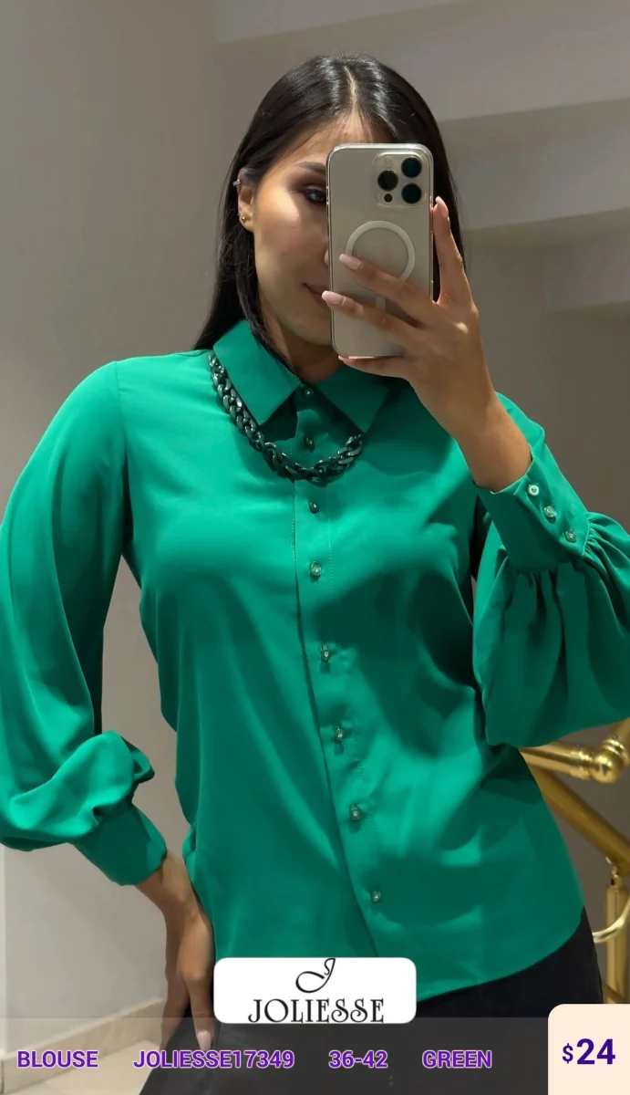 Блузка JOLIESSE (Green, модель JOLIESSE17349) оптом