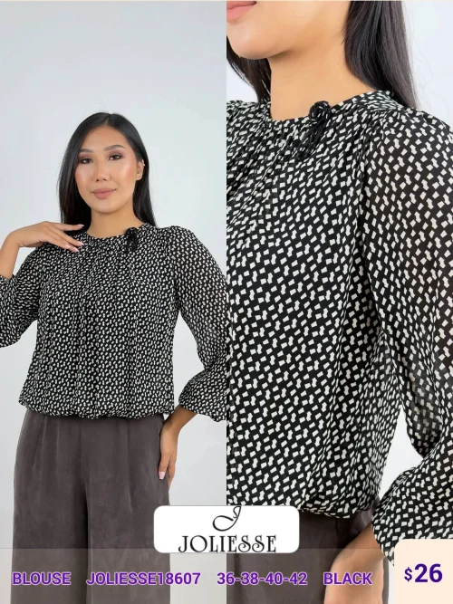 Блузка JOLIESSE (Black, модель JOLIESSE18607) оптом