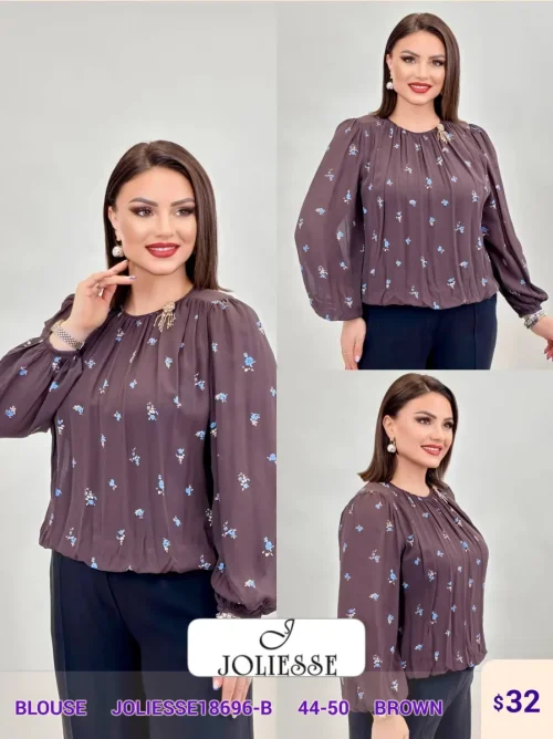 Блузка JOLIESSE (Brown, модель JOLIESSE1) оптом
