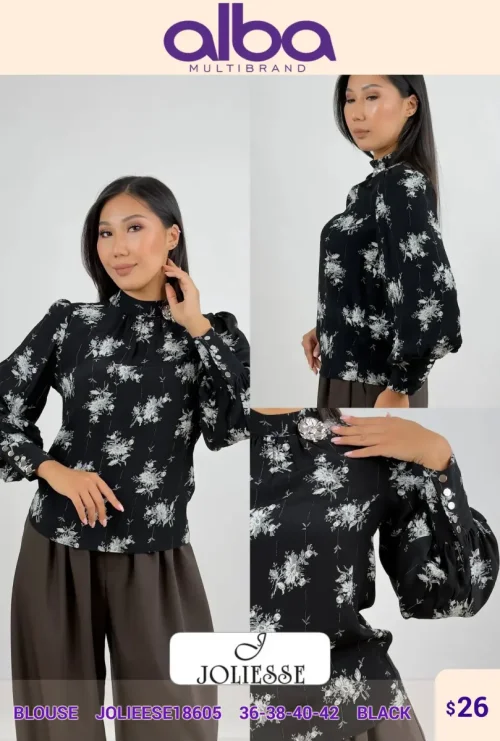 Блузка JOLIESSE (Black, модель JOLIEESE18605) оптом