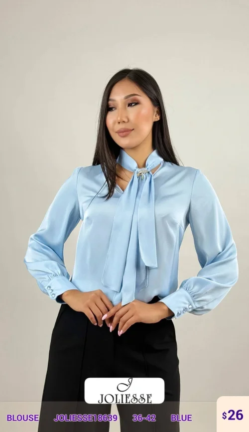 Блузка JOLIESSE (Blue, модель JOLIESSE18639) оптом