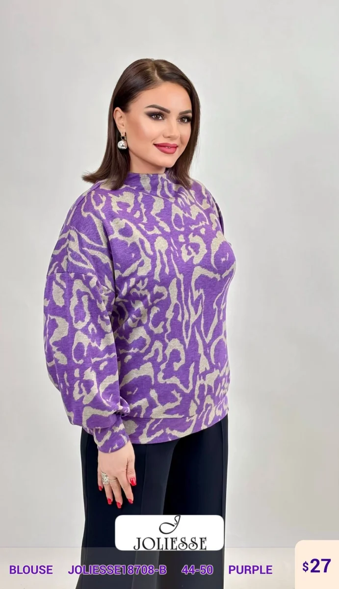 Блузка JOLIESSE (Purple, модель JOLIESSE18708-B) оптом