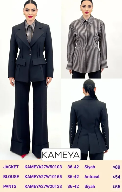 Брюки KAMEYA (Black, модель KAMEYA27W20133) оптом