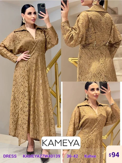 Платье KAMEYA (Brown, модель KAMEYA27W40139) оптом