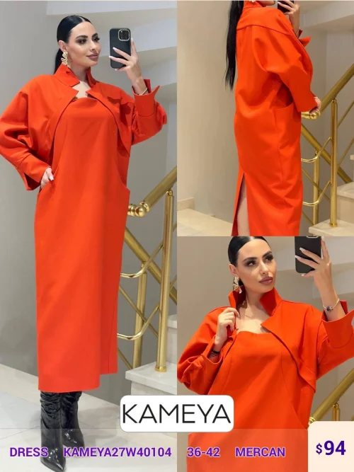 Платье KAMEYA (Coral, модель KAMEYA27W40104) оптом