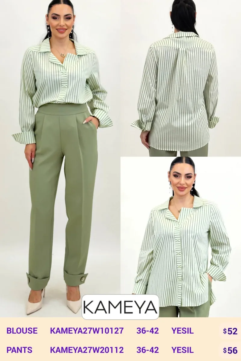 Блузка KAMEYA (Green, модель KAMEYA27W10127) оптом