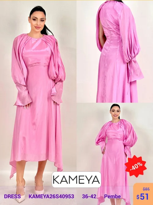 Платье KAMEYA (Розовый, модель KAMEYA26S40953) оптом
