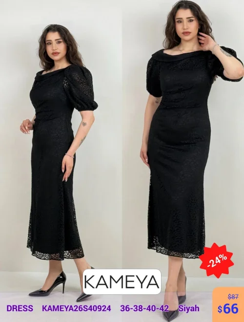 Платье KAMEYA (Черный, модель KAMEYA26S40924) оптом