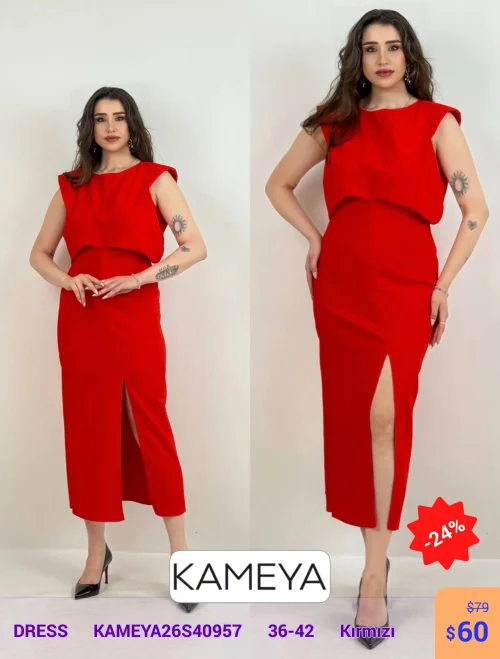 Платье KAMEYA (Красный, модель KAMEYA26S40957) оптом