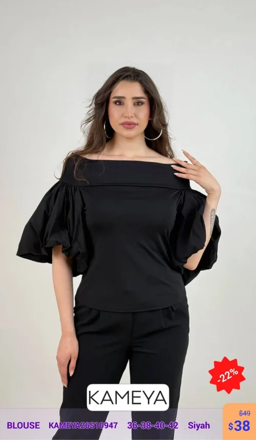 Блузка KAMEYA (Черный, модель KAMEYA26S10947) оптом