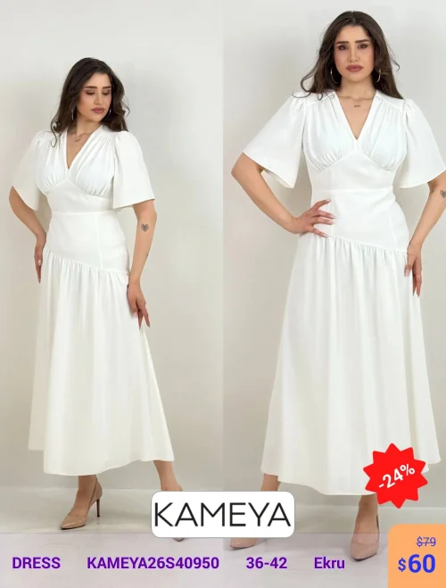 Платье KAMEYA (Кремовый, модель KAMEYA26S40950) оптом
