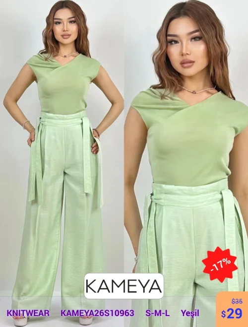 Knitwear KAMEYA (Зеленый, модель KAMEYA26S10963) оптом