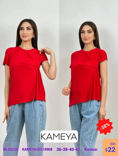 Блузка KAMEYA (Красный, модель KAMEYA26S10908) оптом