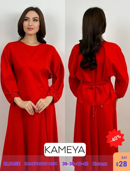 Блузка KAMEYA (Красный, модель KAMEYA26S10931) оптом