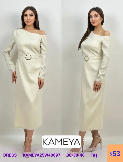 Платье KAMEYA (Светло-серый, модель KAMEYA25W40697) оптом