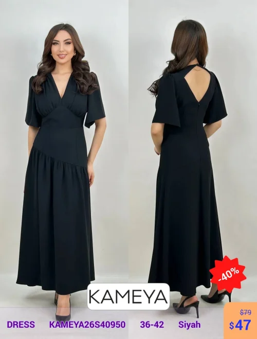 Платье KAMEYA (Черный, модель KAMEYA26S40950) оптом