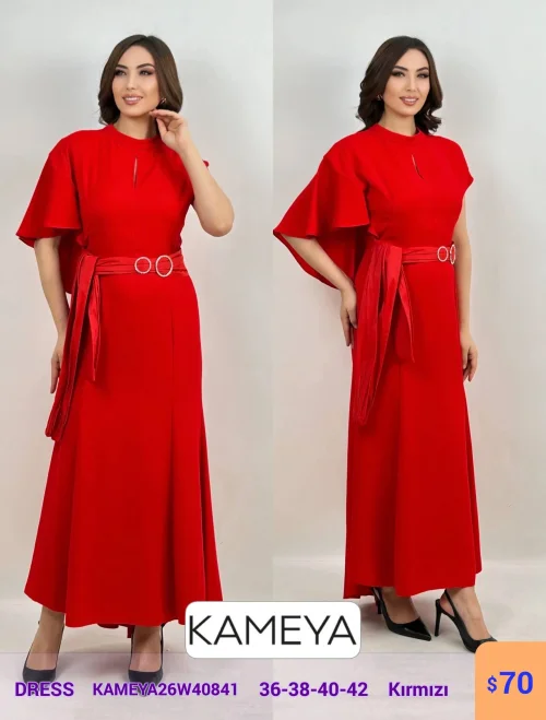 Платье KAMEYA (Красный, модель KAMEYA26W40841) оптом