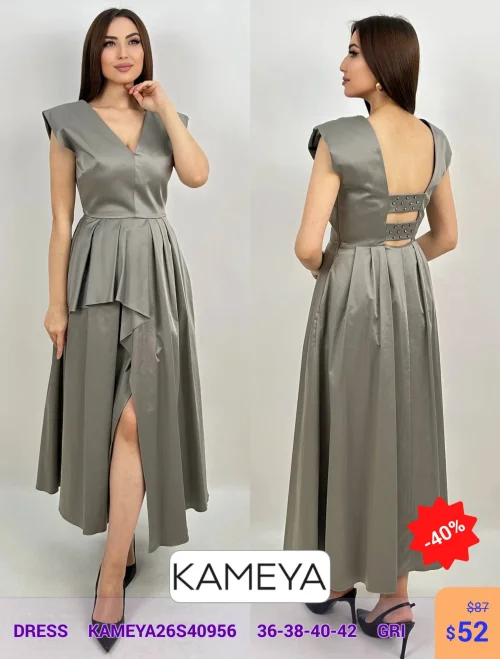 Платье KAMEYA (Серый, модель KAMEYA26S40956) оптом