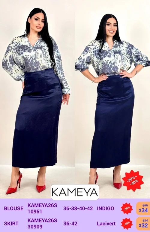 Юбка KAMEYA (Темно-синий, модель KAMEYA26S10951) оптом