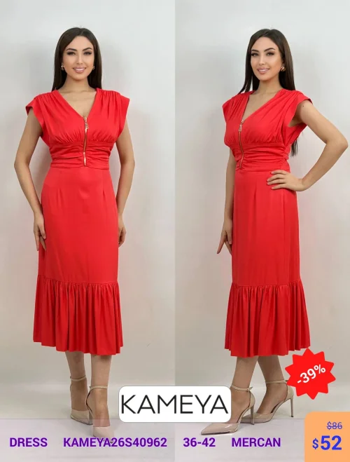 Платье KAMEYA (Коралловый, модель KAMEYA26S40962) оптом