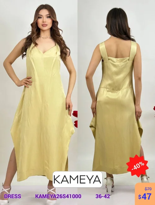 Платье KAMEYA (Жёлтый, модель KAMEYA26S41000) оптом